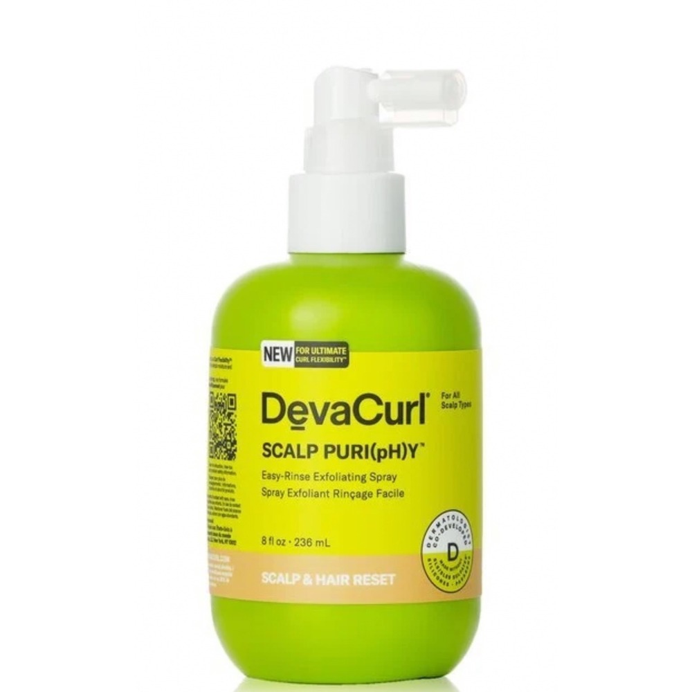 DevaCurl Scalp Puri(ph)y Easy-Rinse Exfoliating Spray 8oz Scalp Hair Reset NEW